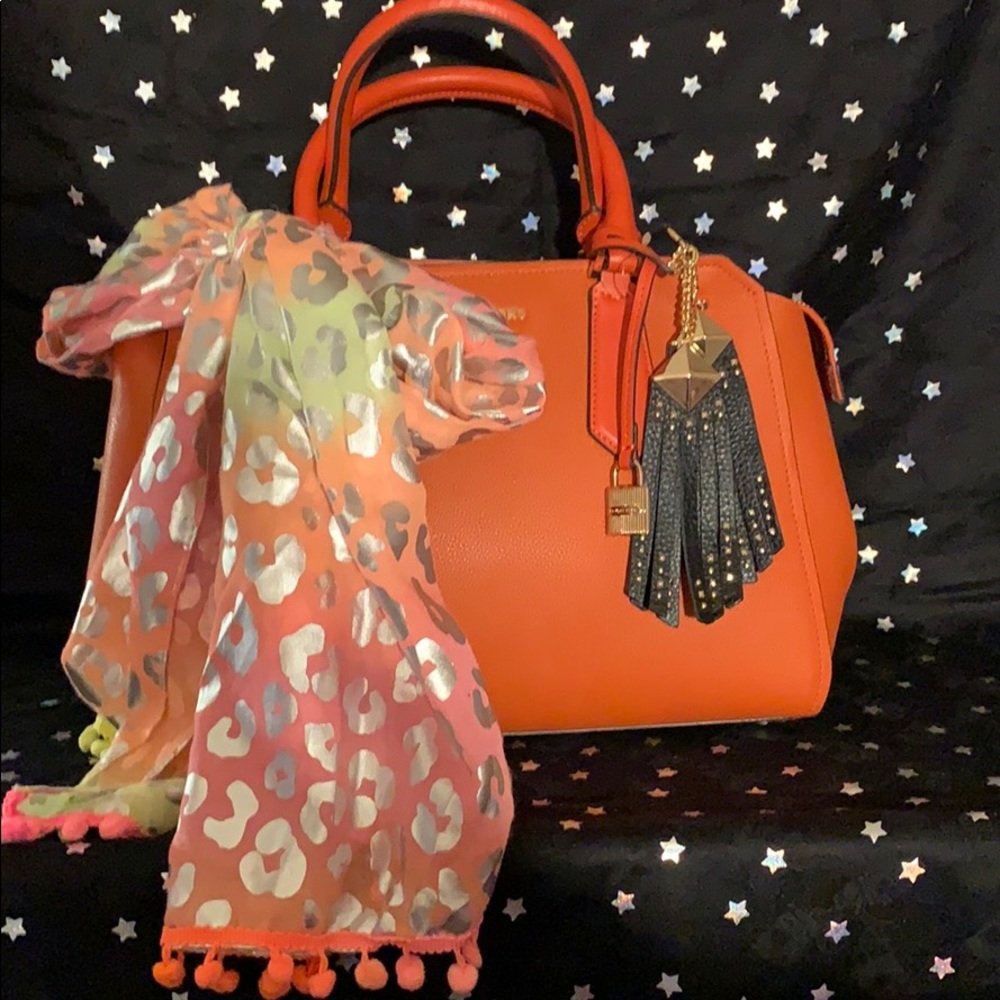Michael Kors Heyes satchel orange